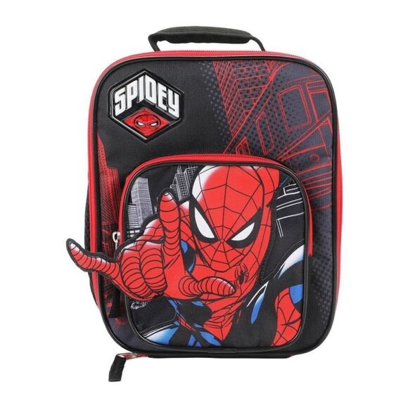 Spider-Man Black and Red Kids lunch Kit NWT - Picture 1 of 5
